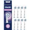 Oral-B Sensitive Clean Testine di Ricambio per Spazzolino Elettrico, Confezione da 8 Pezzi