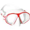 Mares Sealhouette, Maschera da Immersioni Compatta con Ampio Campo Visivo, Adulto, Taglia Unica, Bianco e Rosso