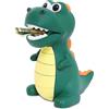 Lakpopya Salvadanaio Dinosauro per Bambini, Grande Salvadanaio Apribile in Materiale PVC Sicuro per Decorazione Della Stanza dei Bambini/Regalo/Giocattolo/Regalo di Battesimo (verde)