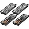 JANE EYRE Organizer cassetti cucina Porta posate per cassetto con vassoio 4pcs | Ideale per riporre coltelli forchette e cucchiai in modo ordinato Perfetto per cassetti della cucina e piani di lavoro