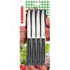 Fiskars Kaimano KDN041812N Dinamik Coltelli Bistecca, Acciaio Inossidabile, Nero, 12 unità