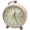 ZYWUOY Carpango - Sveglia analogica vintage elegante senza ticchettio, con luce notturna, orologio da comodino, orologio silenzioso, decorazione per ufficio, camera da letto (rosa)