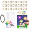 OTCRAFT Set di 30 Pezzi di Adesivi per Circuiti LED a 7 Colori e Nastro di Tessuto Conduttivo; Kit per Creazioni Luminose per Realizzare Biglietti Speciali, Decorazioni Scrapbook, Progetti Illuminati