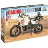 Italeri 4643Cagiva Elephant 850 Paris-Dakar 1987, scala 1:9, plastic model kit, modello in plastica da montare, modellismo, multicolore
