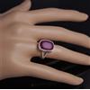 Handmade Bellissimo Rosa Rubellite Gemma 925 Argento Sterling Handmade Anello All Misura