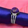 Belli Viola Rame Gemma Pietra Turchese 925 Argento Sterling Artigianale Anello