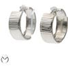 Orecchini oro bianco 18 kt 750 cerchi piccoli -121/vv-