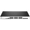 D-LINK DGS-1210-28MP SWITCH 28 PORTE 24 X 10/100/1000 (POE+) + 4 X GIGABIT SFP M