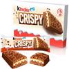 Kinder Crispy, 5 Wafer Croccanti Ricoperti di Cioccolato al Latte con Granella di Biscotto e Doppio Ripieno al Latte Kinder e Cacao, Senza Coloranti e Conservanti, Confezione da 170g