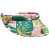 LIPODO Visiera Multicolour Flower Donna - Berretto Estivo da con Estate Primavera/Estate - Taglia Unica Bianco-Arancia