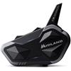 Midland - Interfono Moto Bluetooth BTR1 Advanced X, Auricolare Casco Moto, Portata 1200m, Conversazione tra 4 Persone, Connessione Universale Smartphone/GPS/Musica, Audio RFC Professionale