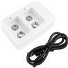 Create Idea Caricabatterie da 9 V, doppio slot, ricarica rapida con indicatori LED per batterie agli ioni di litio da 9 V Ni-MH/Ni-CD e 8,4 V