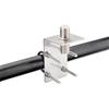 Bingfu Staffa Palo Antenna Bulloni a U + Adattatore da UHF SO239 a SO239 | Supporto in Acciaio Inossidabile, Foro da 16 mm, per Radio CB / VHF UHF / Mobile / Amateur