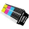 Tinnee 15X 16XL Cartucce d'inchiostro Sostitutive per Cartucce Epson WF 2510 Epson 16 XL Multipack per Workforce WF-2510 WF-2630 WF-2660 WF-2010 WF-2520 WF-2530 WF-2540 WF-2650 WF-2750 WF-2760