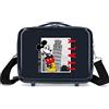 Disney Topolino e Minnie Viaggia per il Mondo Italia Trousse da Toilette Adattabile Blu 29x21x15 cm ABS Rigido 9.14L 0.8 kg