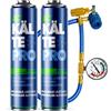 KÄLTEPRO KLIMA Set Tutto in Uno, refrigerante R134a con Olio, sigillante, essiccatore e colorante UV, 500 ml, per Auto dal 1995 al 2016, qualità UE (2 lattine + Tubo)
