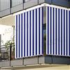 Mastro Bianco Tenda da Sole a Righe per Balcone, Terrazzo o Veranda con Anelli Resistente da Esterno Misura 150x250