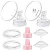 Maymom Ricambio per Tiralatte Compatibile con Spectra S2, S1 e 9 Plus, Flangia da 24 mm e Valvola a Becco d'Anatra Rosa, Accessorio di Ricambio Non Originale
