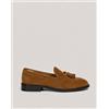 Amirante Antica Sartoria Napoletana Mocassino uomo in camoscio con nappine e suola in cuoio - Made in Italy - Antica Sartoria Napoletana