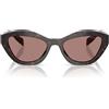 Prada Occhiali da Sole PRA02S 17N60B Marrone/Marrone Chiaro Unisex 52/19/140