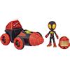 Spidey and his Amazing Friends Hasbro Miles Morales con veicolo trapano F7253