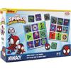 Shuffle Spidey e i suoi incredibili amici Bingo, abbina Spidey, amici e cattivi in questo divertente gioco per i fan della Marvel, ottimo regalo, 2-4 giocatori, età 3+ anni