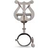 GEWA Porta spartiti da marcia Bb-Clarinetto - Nichelato - Piccola Lira - 2 Pulsanti - Diametro anello 33 mm