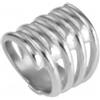 Uno de 50 Anello artigianale placcato argento TORNADO (18) -