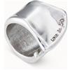 Uno de 50 Anello fenditura placcato argento Sterling -