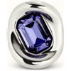 Uno de 50 Anello placcato argento sterling con cristallo viola -