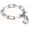 Uno de 50 Bracciale con maglie placcato argento sterling -
