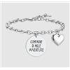 LUCA BARRA BRACCIALE DONNA IN ACCIAIO COMPAGNE -