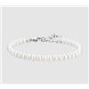 LUCA BARRA BRACCIALE DONNA IN ACCIAIO CON PERLE BIANCHE -