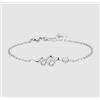 LUCA BARRA BRACCIALE DONNA IN ACCIAIO CON SERPENTE E CRISTALLO BIANCO -