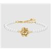 LUCA BARRA BRACCIALE DONNA IN ACCIAIO IP GOLD PERLE E ROSA -