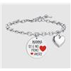 LUCA BARRA BRACCIALE DONNA IN ACCIAIO MAMMA SEI IL MIO PRIMO AMORE -