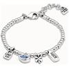 Uno de 50 Bracciale placcato argento Sterling con cristalli -