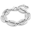 Uno de 50 Bracciale placcato argento Sterling con maglie ovali -