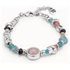 Uno de 50 Bracciale placcato argento Sterling con pietre e cristalli - MULTICOLOR