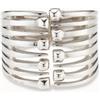 Uno de 50 Bracciale placcato argento Sterling con varie teste di chiodo -