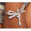 Uno de 50 Bracciale rigido con libellula placcato argento sterling -