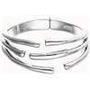 Uno de 50 Bracciale rigido con molteplici forme organiche intrecciate placcato in argento 925 (L) -