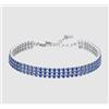 LUCA BARRA BRACCIALE TENNIS DONNA IN ACCIAIO CON ZIRCONI BLU -