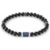 TOMMY HILFIGER BRACCIALE UOMO CON ELEMENTI IN ACCIAIO E LEGNO - NERO