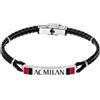 SQUADRE CALCIO LOWELL Bracciale uomo Lowell Gioielli Squadre Milan (Regolabile) -