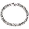 FREELANCE JW Bracciale/ Catena Rolò Larghezza 6mm - ARGENTO/ACCIAIO