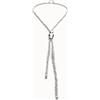 Uno de 50 Collana lunga a sfere placcata argento Sterling con tre sfere centrali -