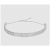 LUCA BARRA COLLANA CHOKER TENNIS DONNA IN ACCIAIO CON ZIRCONI BIANCHI -