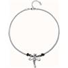 Uno de 50 Collana corta placcata argento sterling con libellula centrale -
