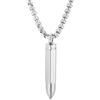 FREELANCE JW COLLANA PROIETTILE/ SILVER BULLET - ARGENTO/ACCIAIO